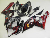 Suzuki GSXR1000 2005-2006 Injection ABS Fairing - Flame - Black Red - MFS5645